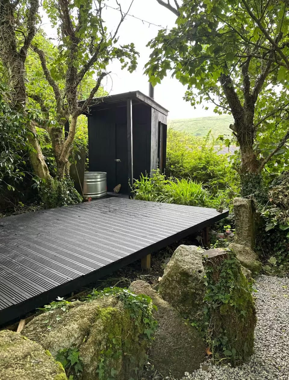 Sea View Caravan with Wood-Fired Sauna Luxury tent in Zennor