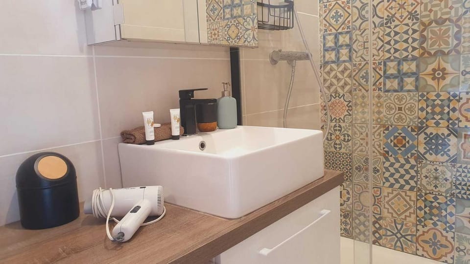 Bathroom, hair dryier