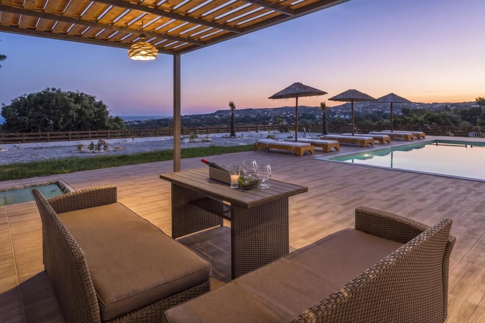 View (from property/room), Seating area, Swimming pool