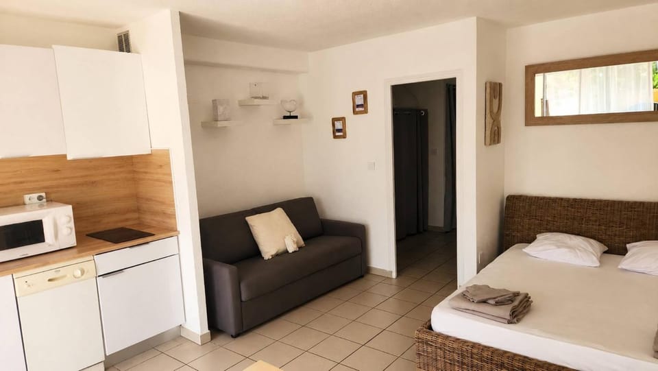 308 Héliopolis C studio 2 4 Pers très grande terrasse à 2 pas de la plage Apartment in Agde