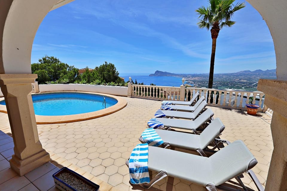 Alegria - pool and stunning ocean view in Altea Villa in Marina Baixa
