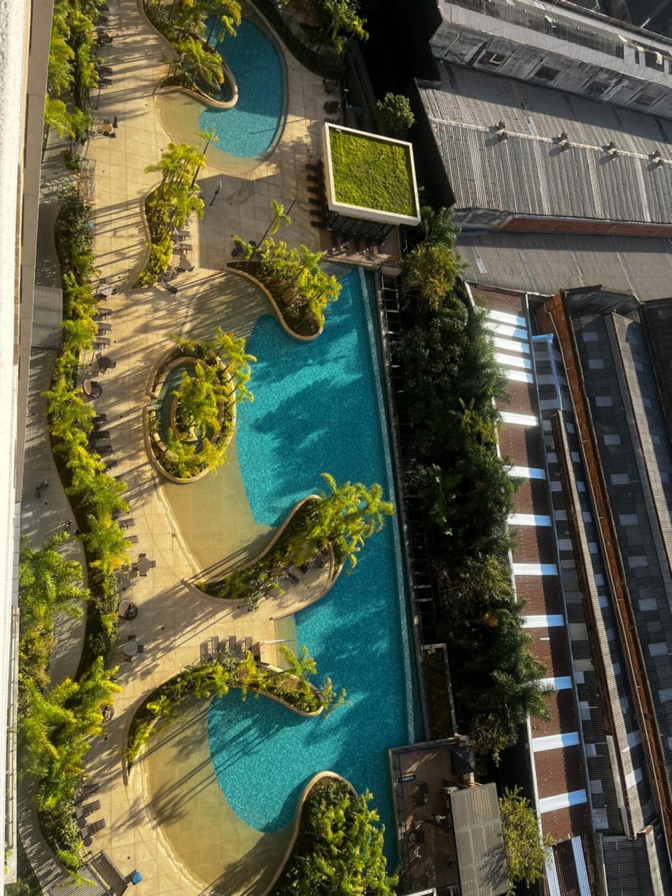 Natural landscape, Bird's eye view, Pool view, Swimming pool
