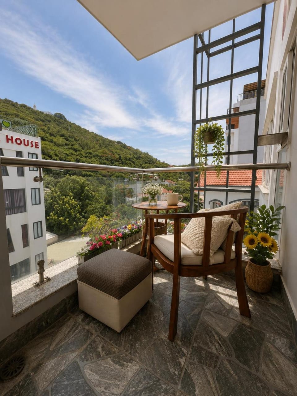 Natural landscape, View (from property/room), Balcony/Terrace, Mountain view