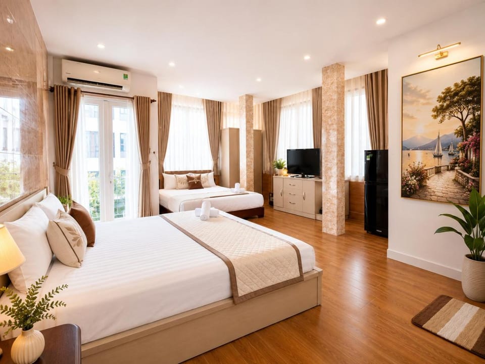 Bed, TV and multimedia, Photo of the whole room, air conditioner
