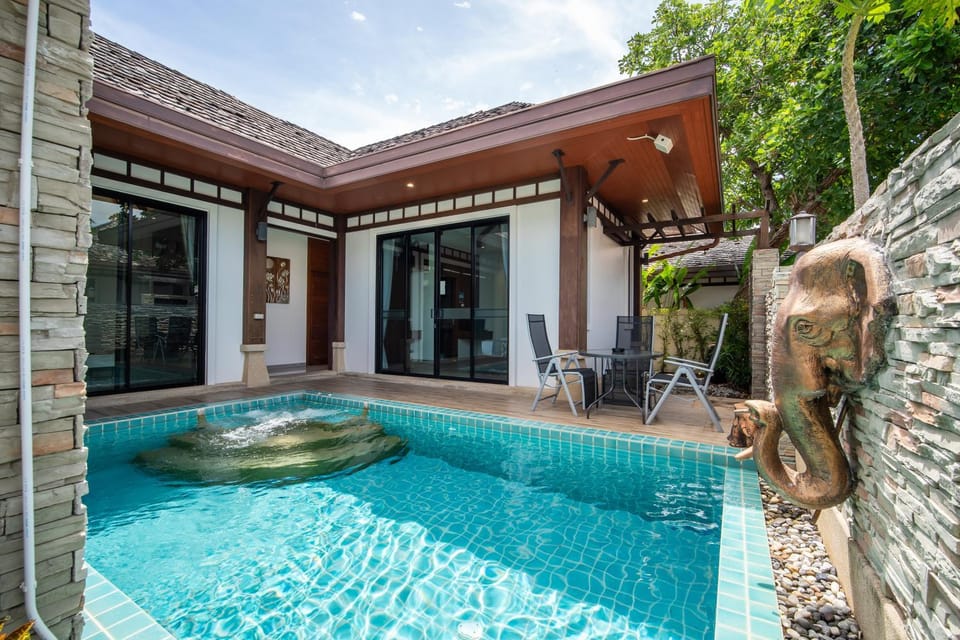 Rawai 2D12号两卧泳池别墅 100米到海滩 近top's便利店 麦当劳 泰拳馆 Villa in Rawai