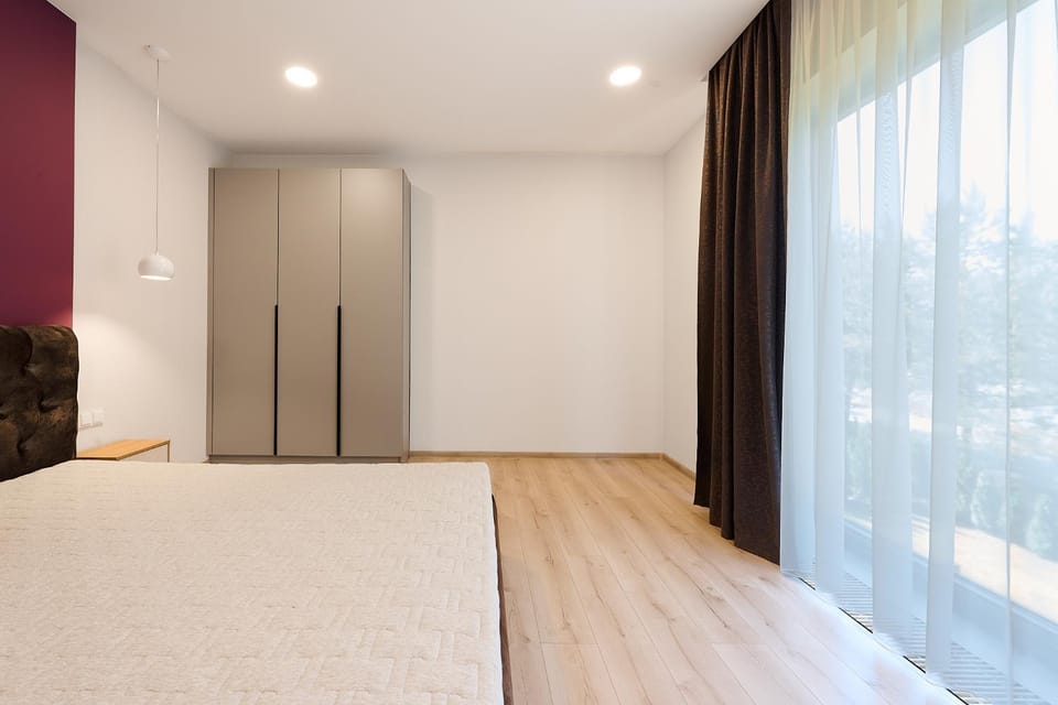 Bed, Photo of the whole room, Bedroom, wardrobe
