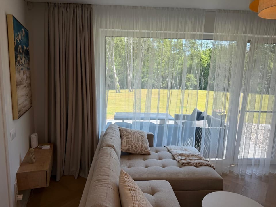 Recreation in the river valley, in Šventoji, 300 m from the center Apartment in Palanga