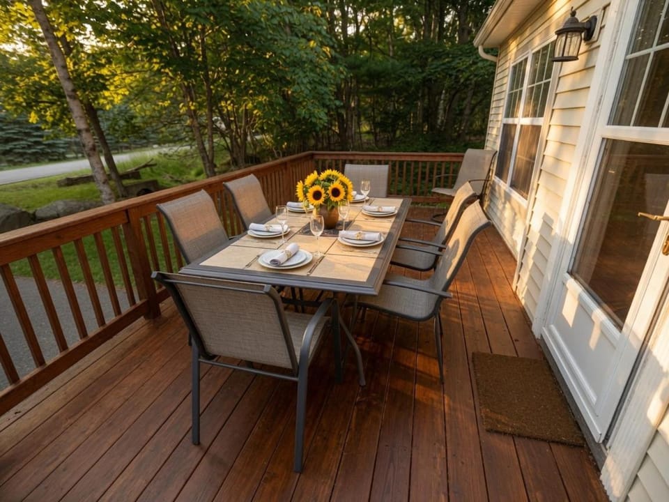Luxury 5BR Lakeview Retreat - Sleeps 14 with Private Hot Tub, Firepit & Playground House in Coolbaugh Township