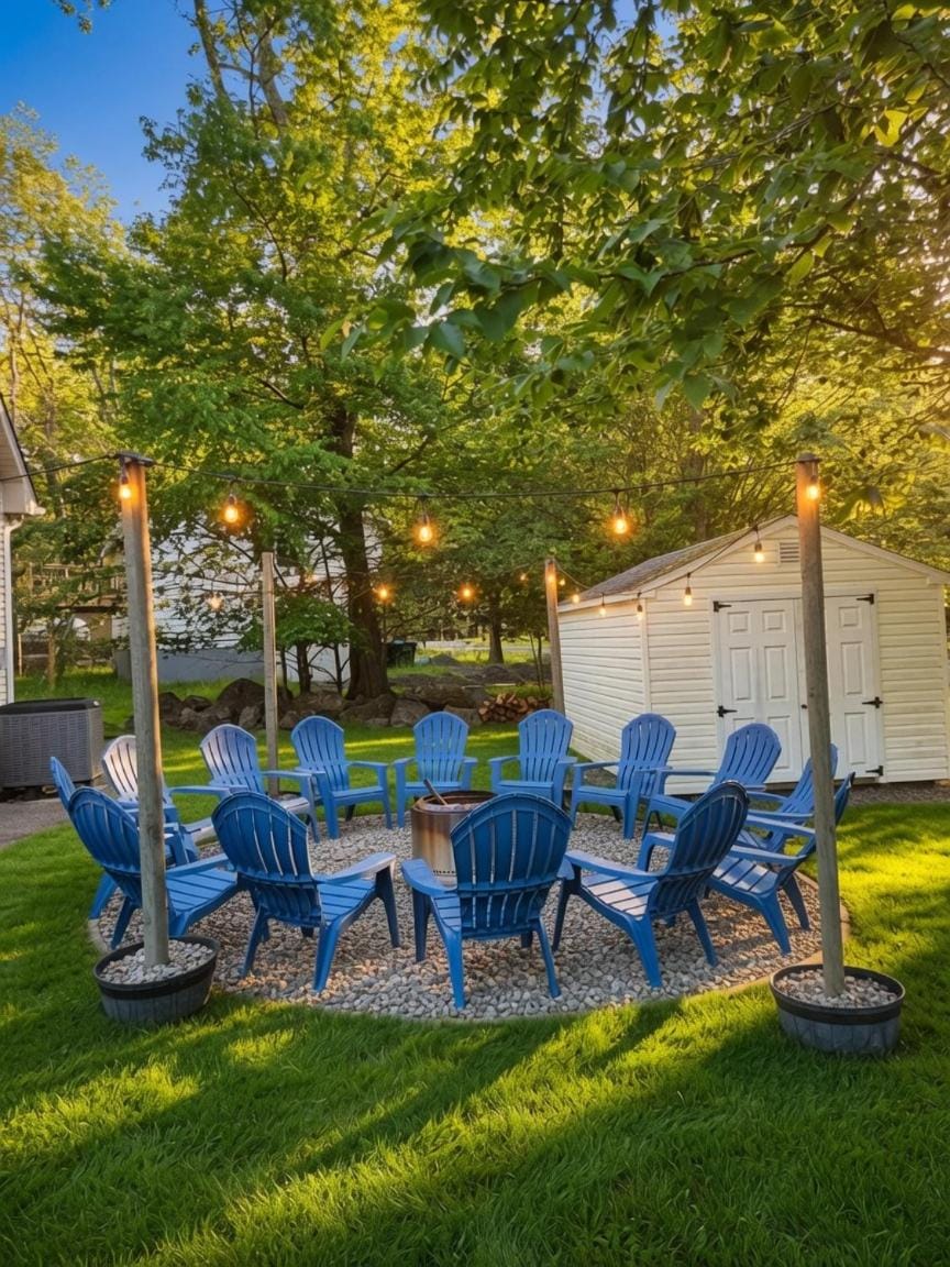 Luxury 5BR Lakeview Retreat - Sleeps 14 with Private Hot Tub, Firepit & Playground House in Coolbaugh Township