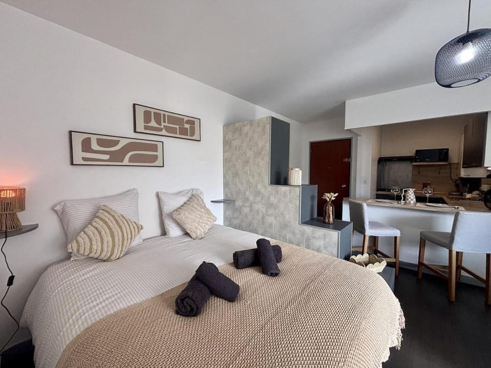 Le Nid Lorientais Studio avec balcon & parking Apartment in Lorient