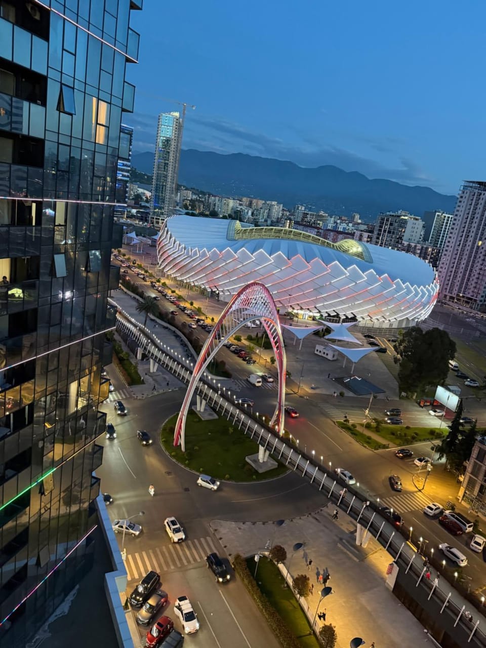 Night, Neighbourhood, Bird's eye view, City view, Mountain view, Location