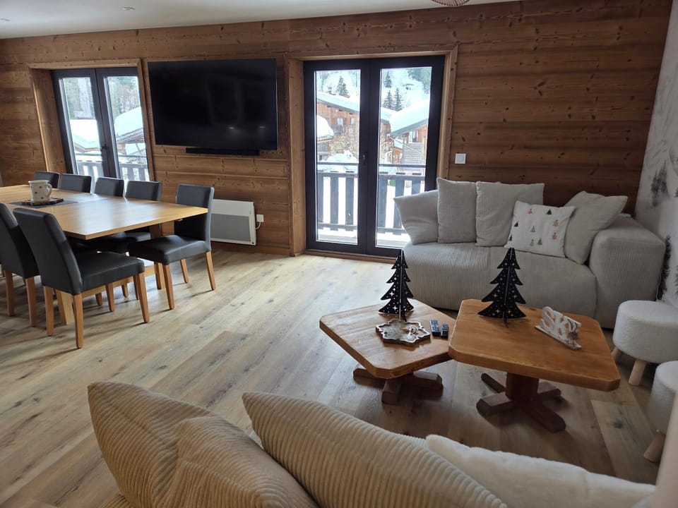Appartements au pied des pistes à La Giettaz Apartment in La Clusaz