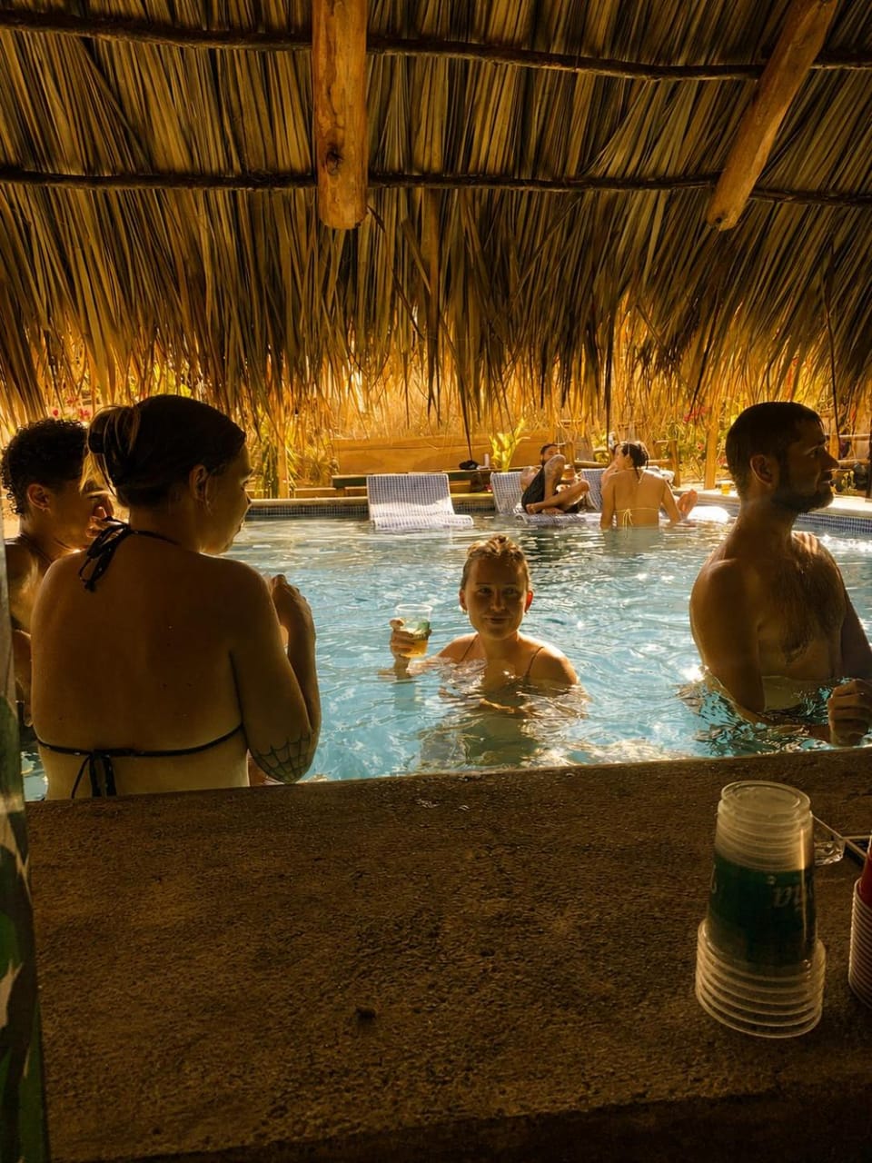 People, Pool view, Swimming pool, group of guests