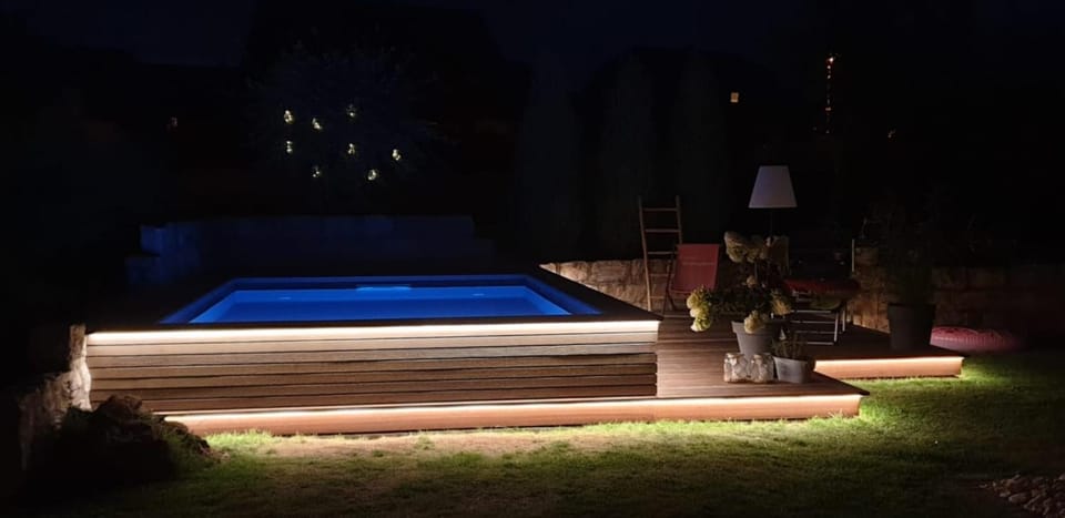 Night, Swimming pool