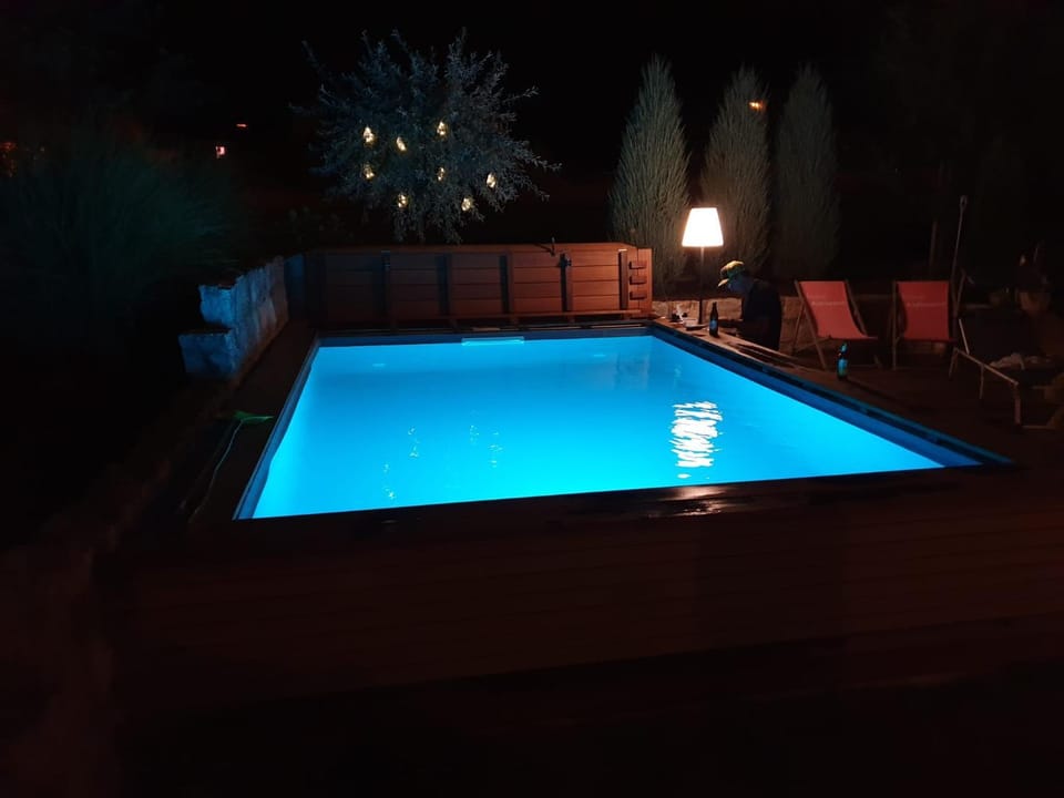Night, Swimming pool