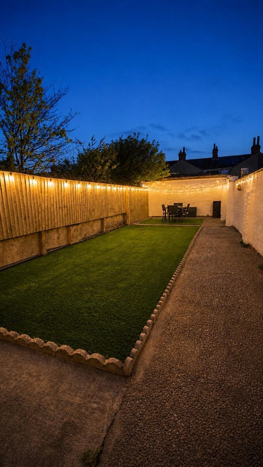 Night, Garden, Garden view