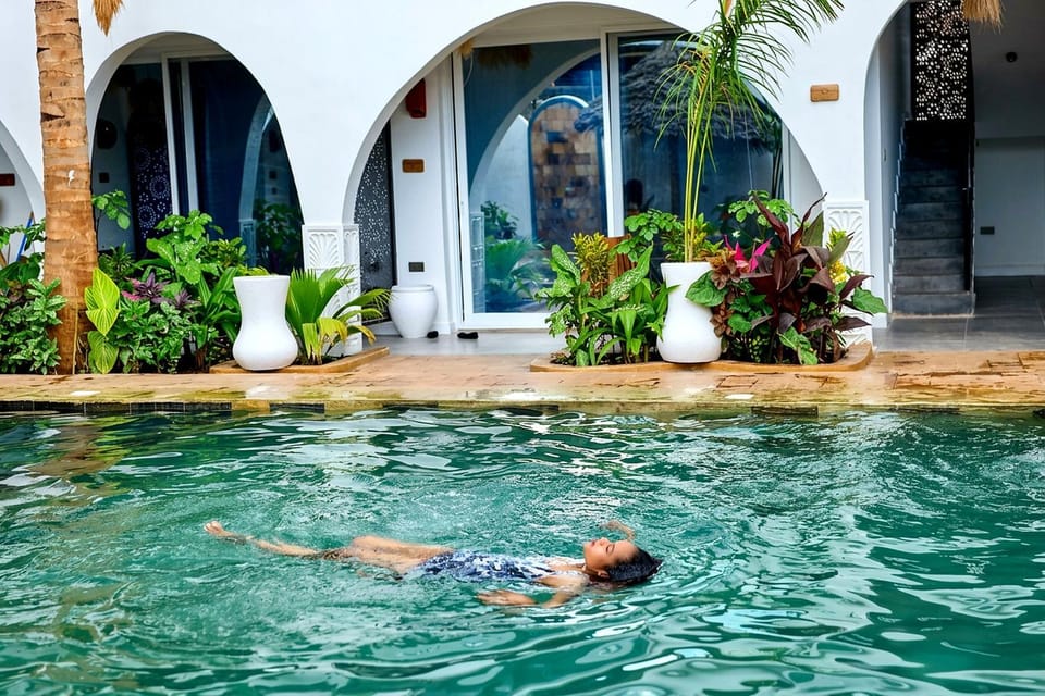 People, Garden, Pool view, Swimming pool