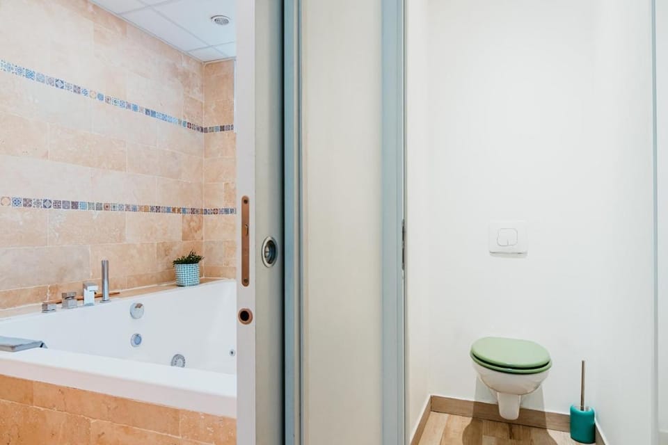 Shower, Toilet, Hot Tub, Bathroom, furniture, storage, towels
