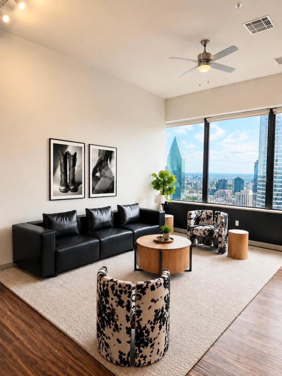 Living room, City view