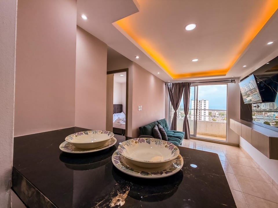 Kitchen or kitchenette, Living room