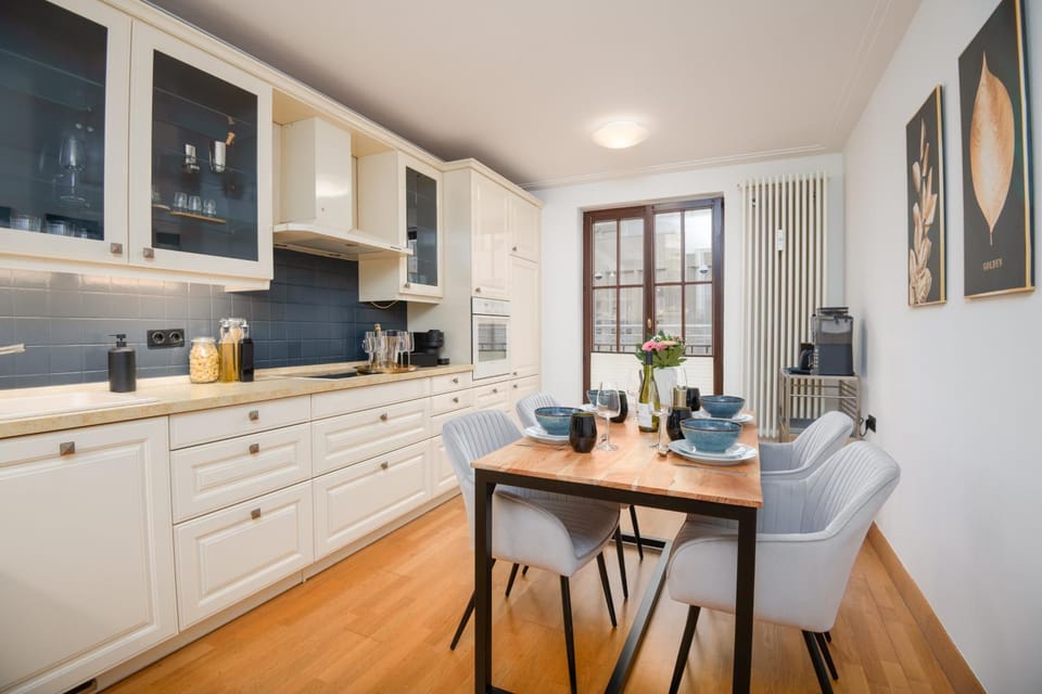 Kitchen or kitchenette, stove, kitchen