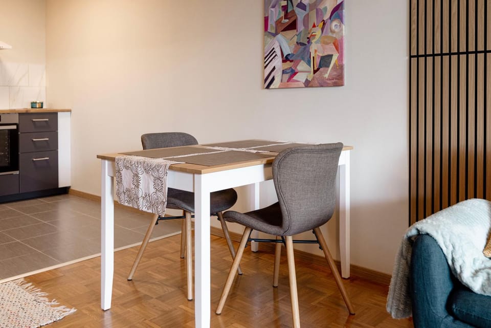 Kitchen or kitchenette, Living room, Dining area