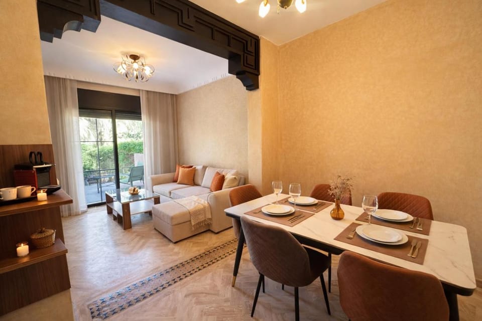 Terrace & Pool Atlas Golf Resort Marrakech Apartment in Marrakesh