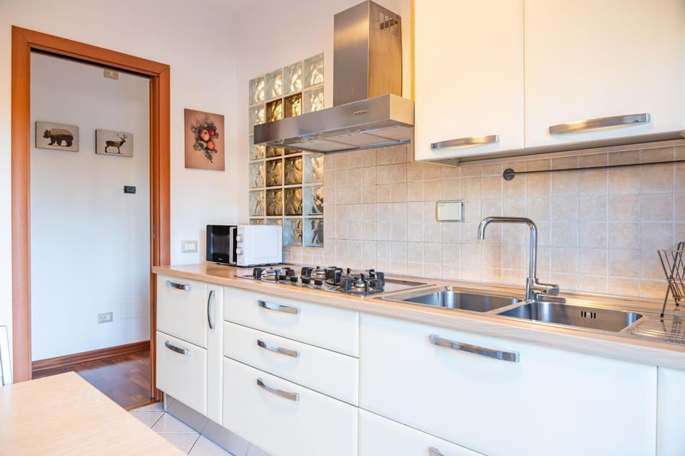 Kitchen or kitchenette, dishwasher, stove
