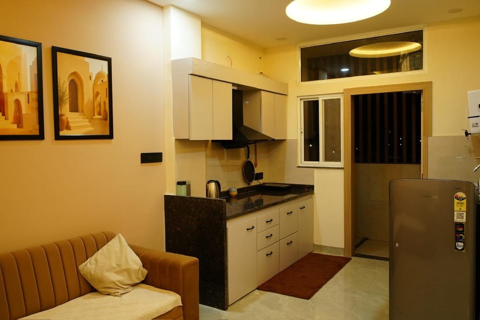Kitchen or kitchenette, Living room