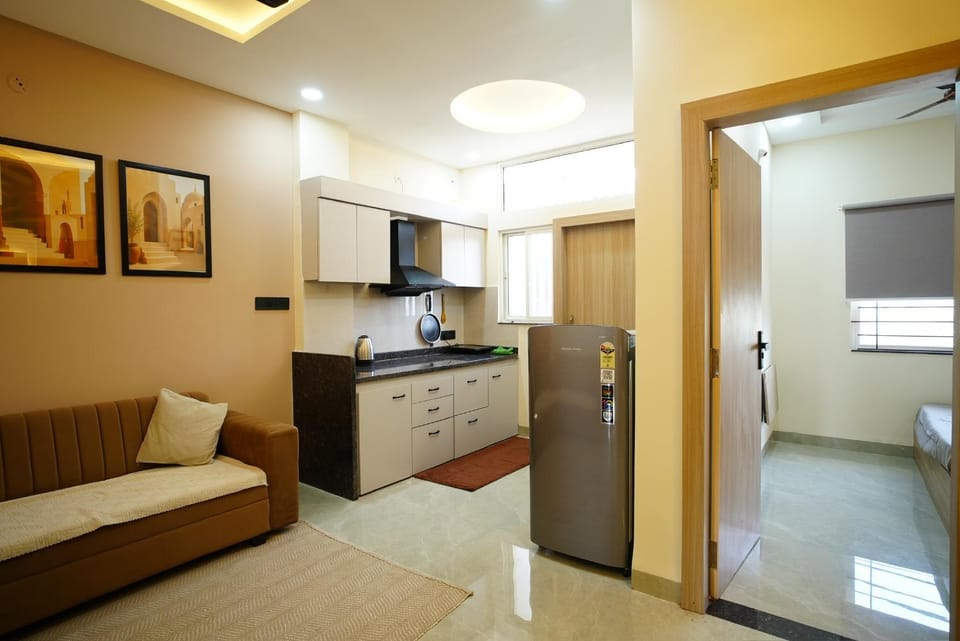 Kitchen or kitchenette, Living room, Photo of the whole room