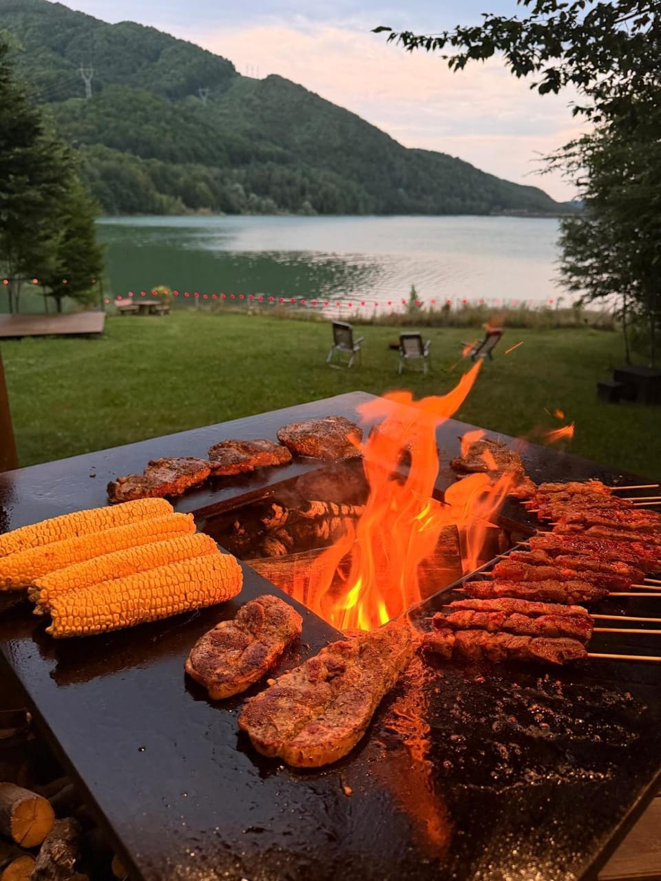 Natural landscape, BBQ facilities, Garden view, Lake view
