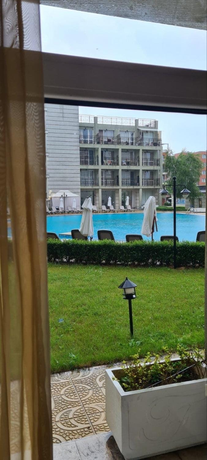 Patio, Day, Garden view, Pool view, sunbed