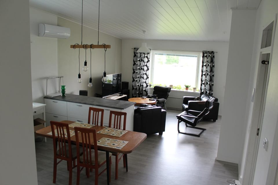 Living room, kitchen