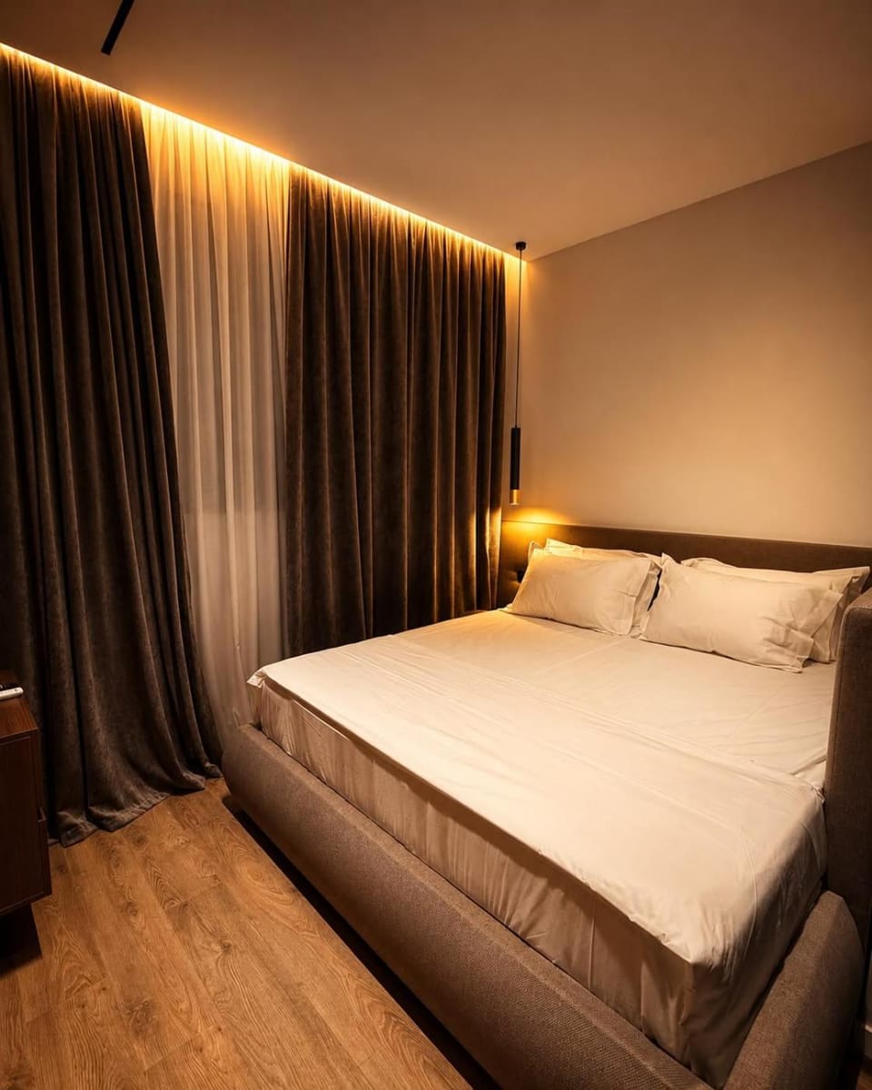 Bed, TV and multimedia, Bedroom, air conditioner