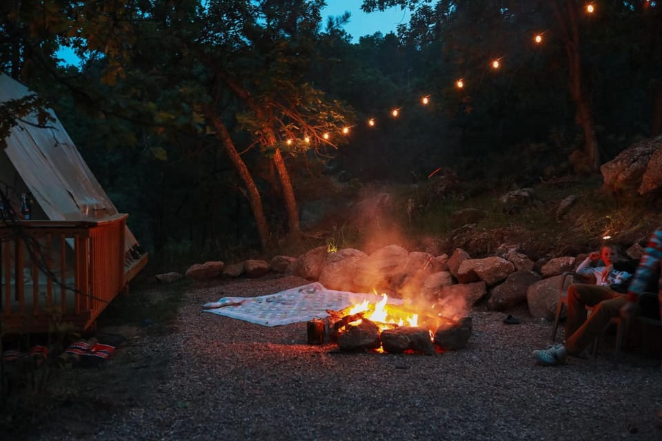 Private Woodland Glamping in the Black Hills Luxury tent in East Custer