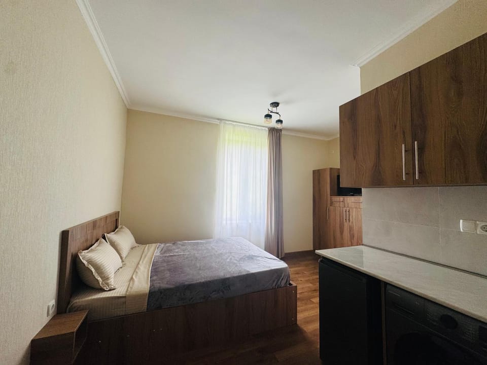 Bed, Living room, Photo of the whole room