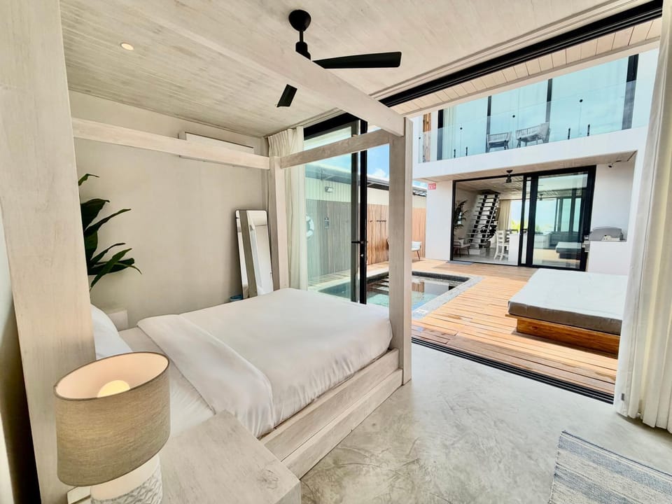 Patio, Bed, Bedroom, Pool view, Inner courtyard view