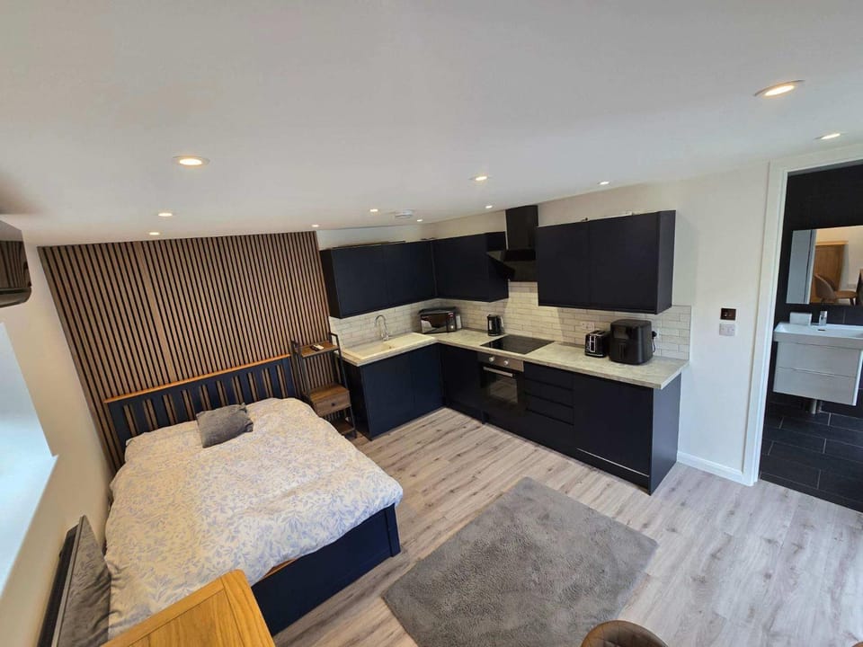 Kitchen or kitchenette, Living room, Bedroom