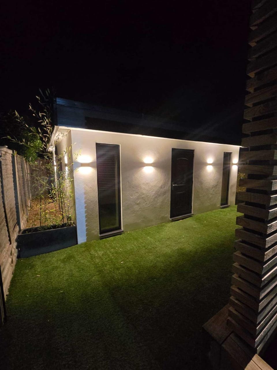 Night, Garden, Garden view