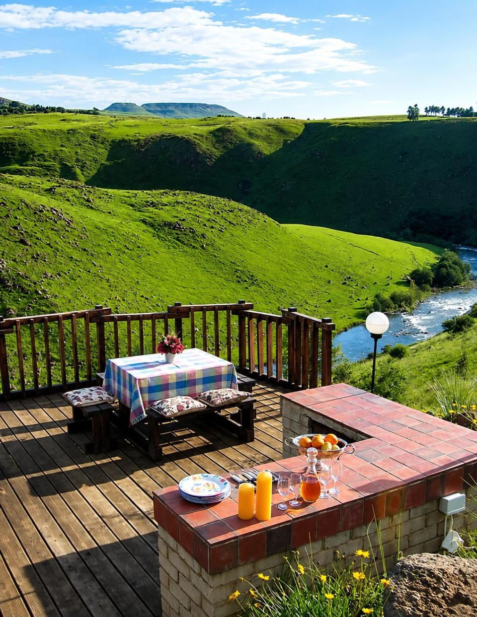 Natural landscape, View (from property/room), Balcony/Terrace, River view