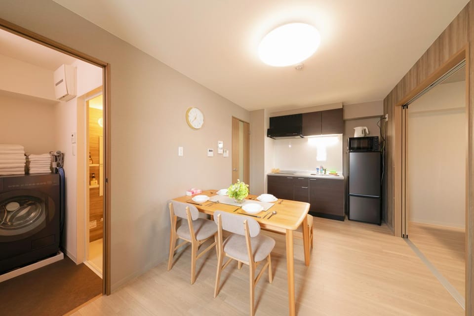 Bed, Kitchen or kitchenette, Living room, Dining area, minibar, stove
