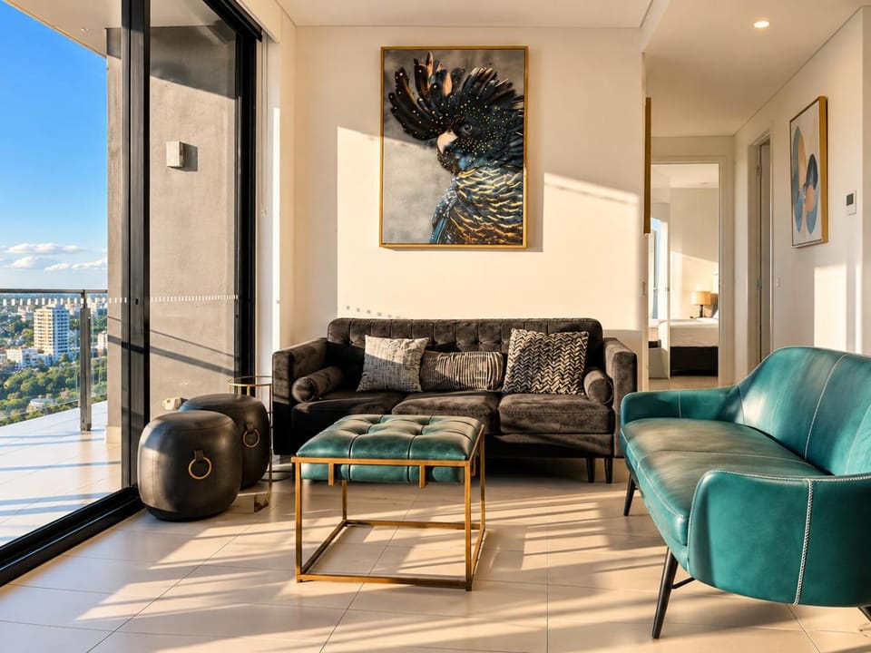 Balcony/Terrace, Living room, City view