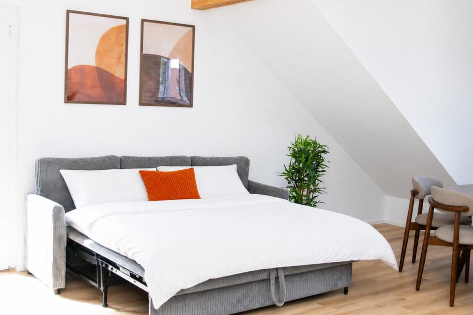 Bed, Living room, Photo of the whole room, Bedroom