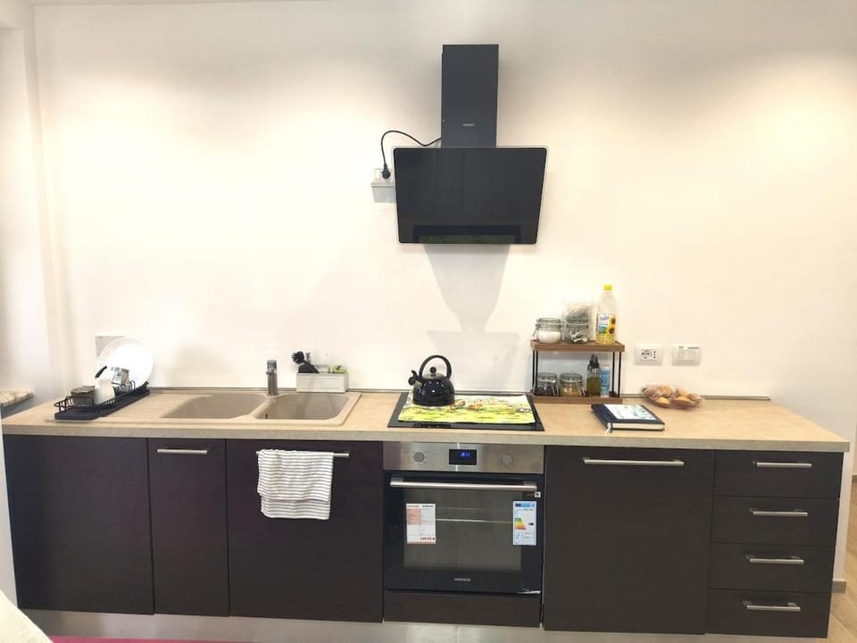 Kitchen or kitchenette, dishwasher, oven
