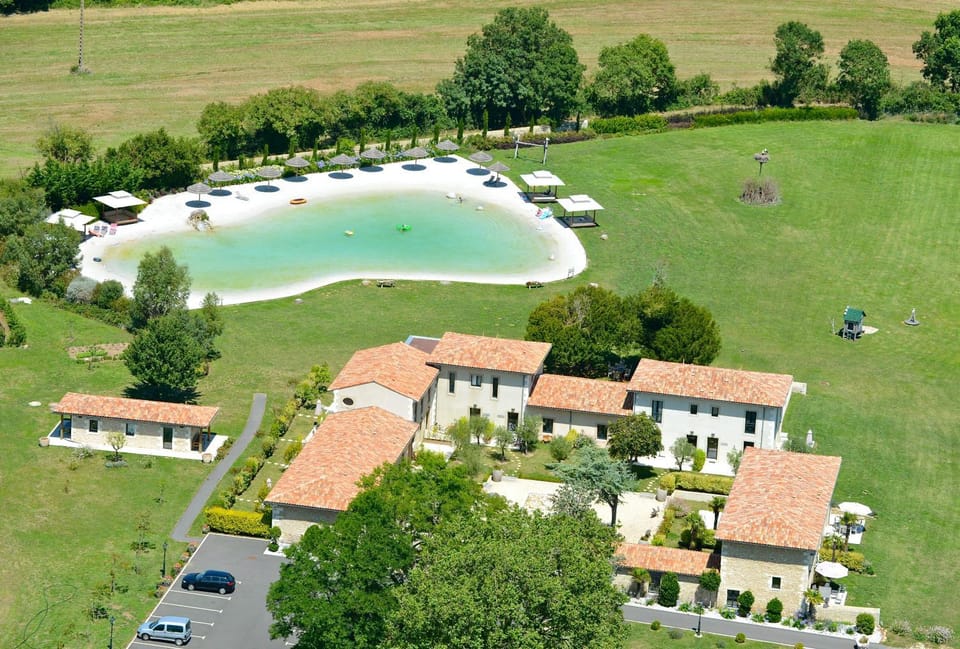 Bird's eye view, Swimming pool