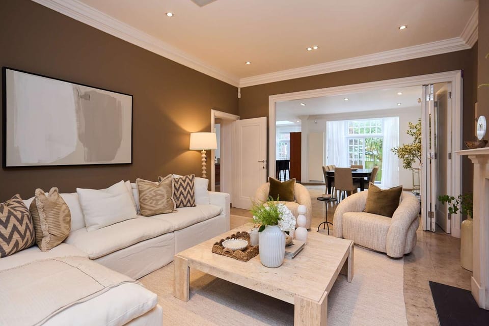 Monochrome & Marble on Hamilton Terrace Apartment in City of Westminster