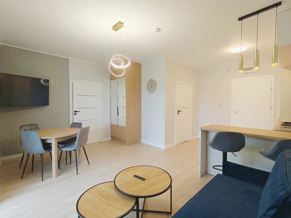 Kitchen or kitchenette, Living room, Dining area
