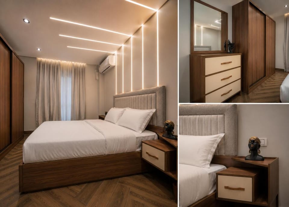 Bed, Photo of the whole room, Bedroom, wardrobe