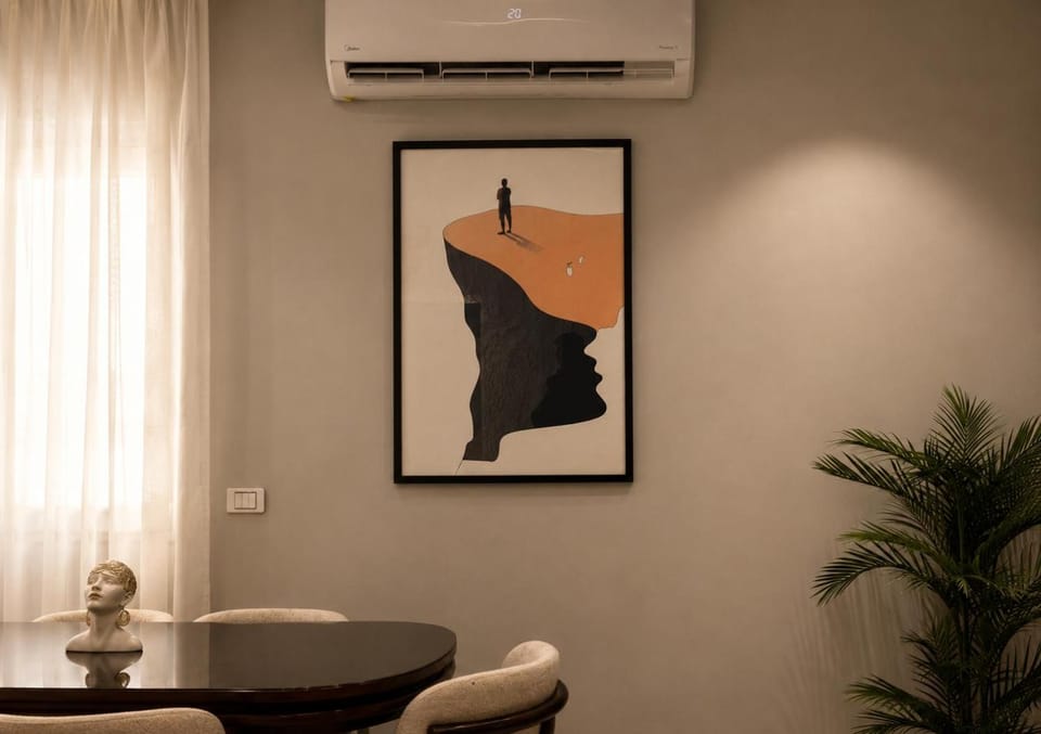 Living room, Decorative detail, Seating area, air conditioner