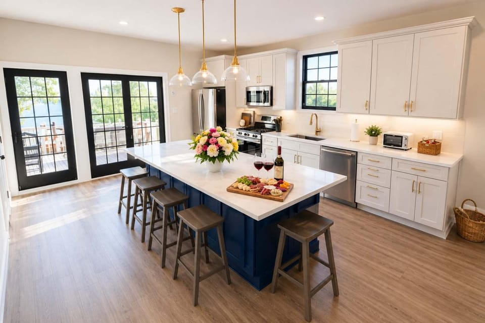 Kitchen or kitchenette, Food and drinks, stove